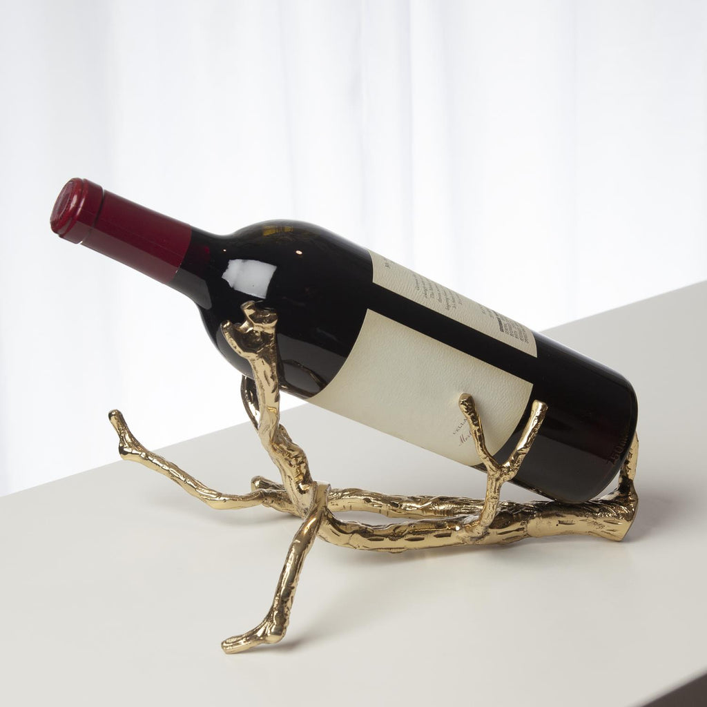 VARENNA BRASS  WINE BOTTLE HOLDER
