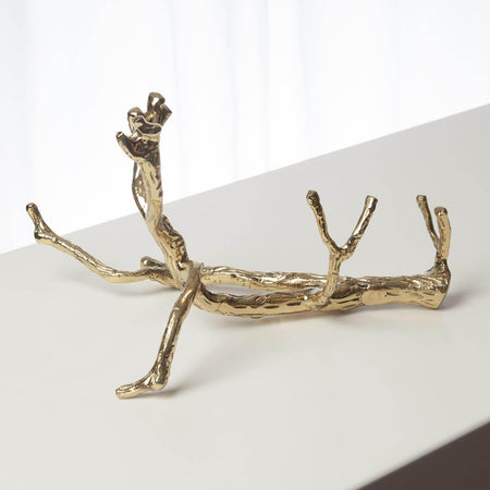 VARENNA BRASS WINE BOTTLE HOLDER - Mobilart