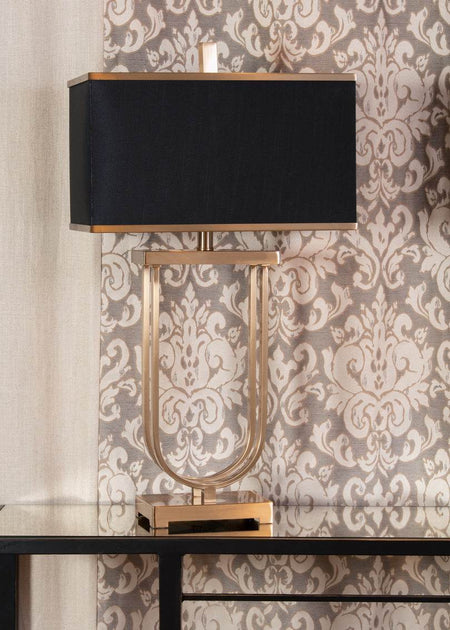 EVANS IRON BRASS LAMP - Mobilart