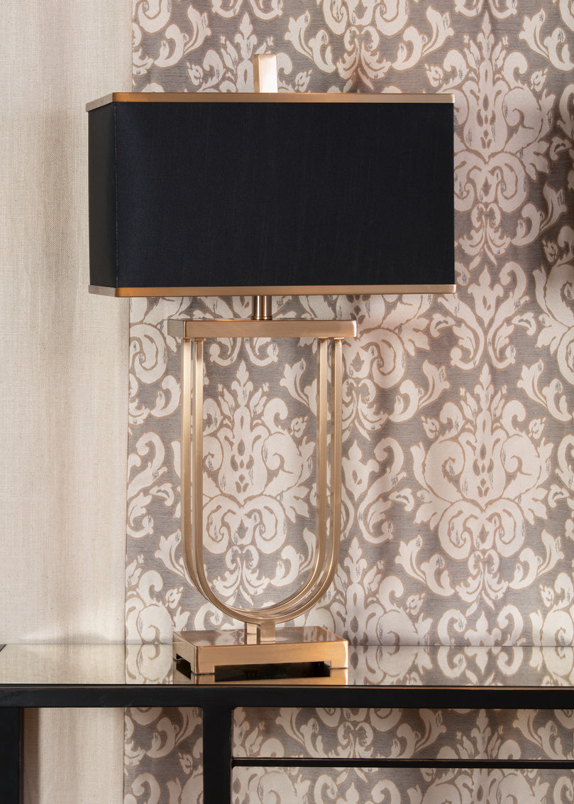 EVANS IRON BRASS LAMP