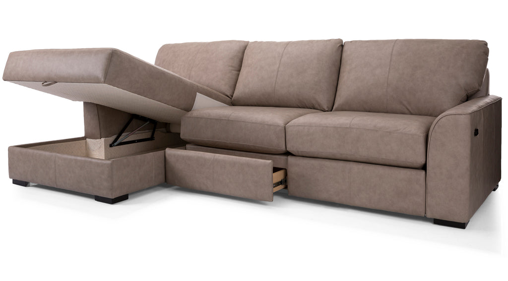 JOLLY LEATHER SECTIONAL