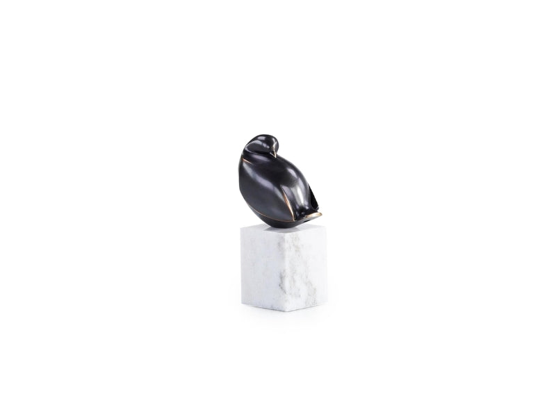 STERLING BRONZE BIRD SCULPTURE