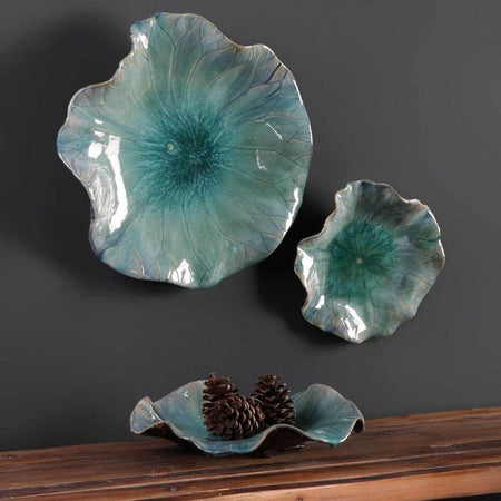 BRYANT BLUE CERAMIC WALL DECOR - Mobilart