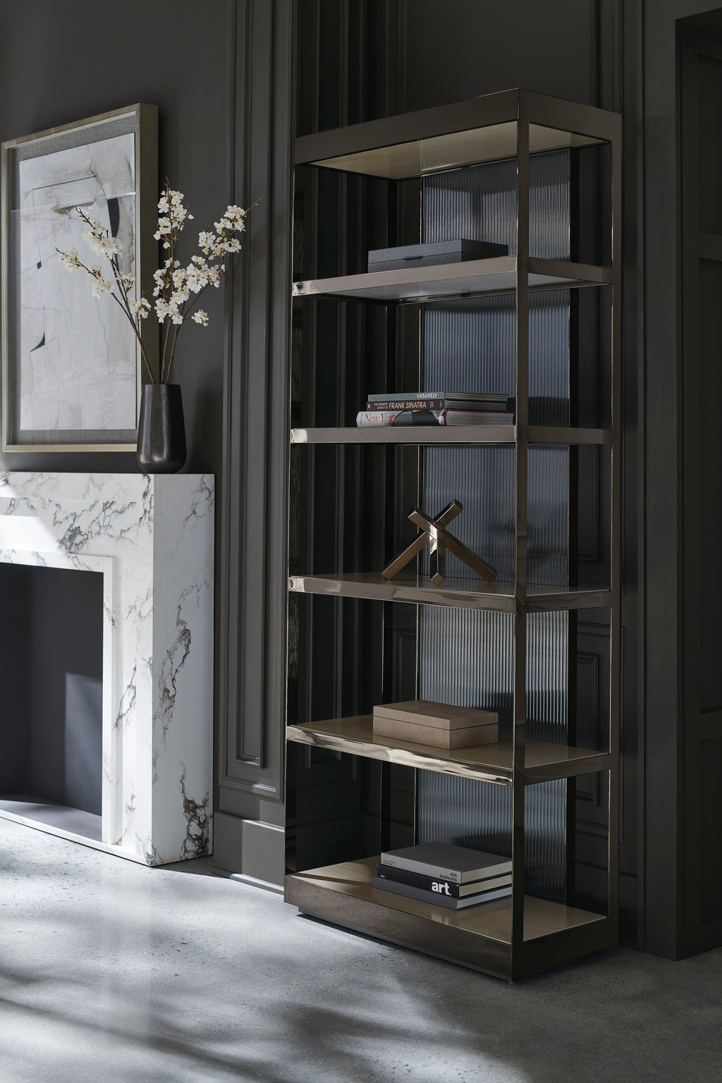 BELLOW DISPLAY SHELF