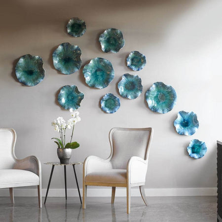 BRYANT BLUE CERAMIC WALL DECOR - Mobilart