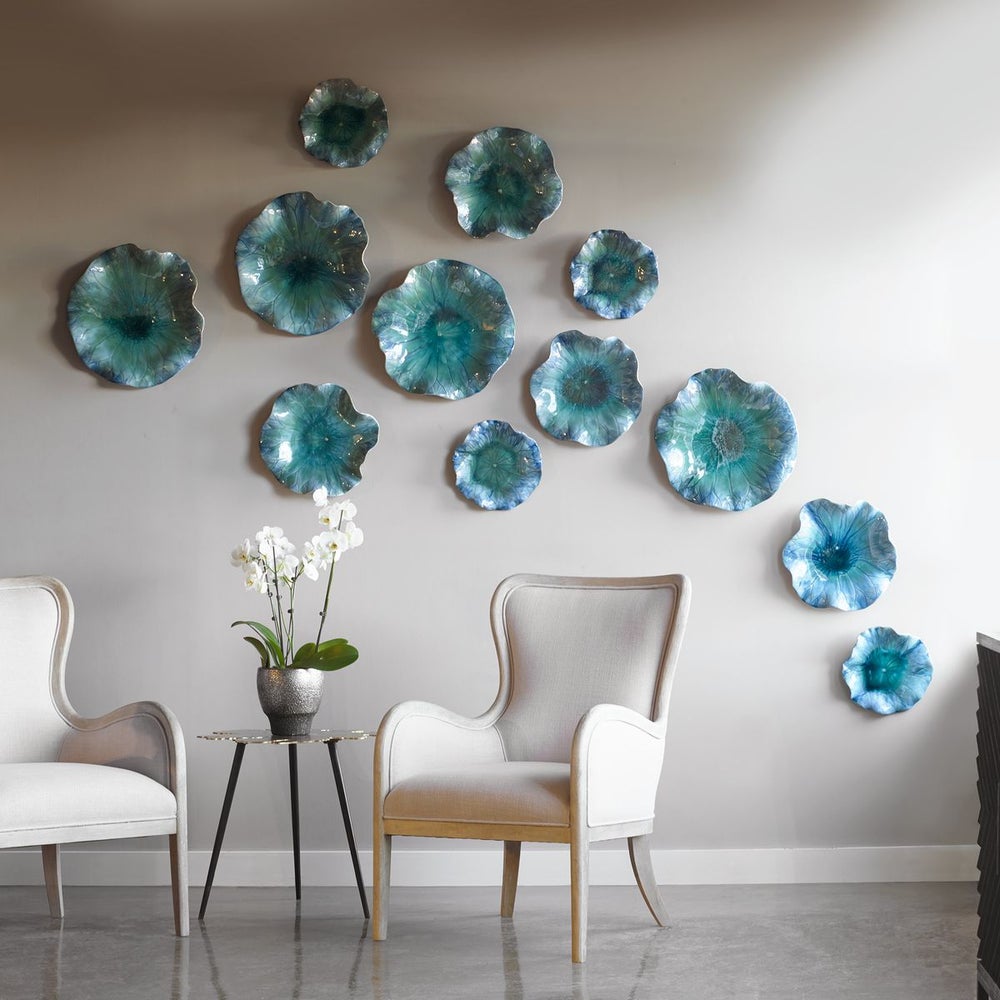 BRYANT BLUE  CERAMIC WALL DECOR