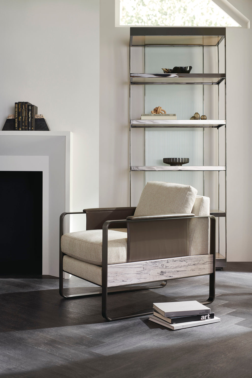 BELLOW DISPLAY SHELF
