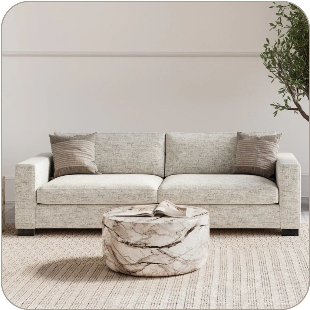 Contemporary Luxury Natural Coloured Sofa