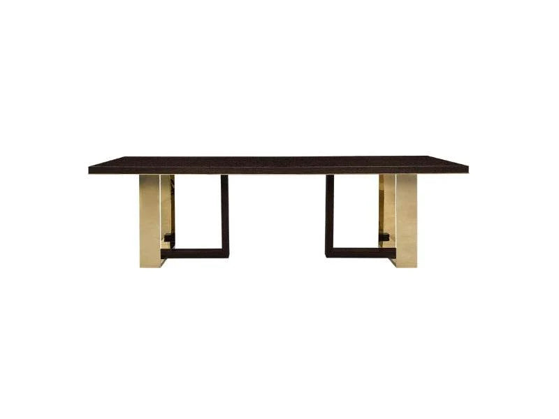 Mattia dining table from Mobilart, shown for finish and edge profile reference in custom table planning.