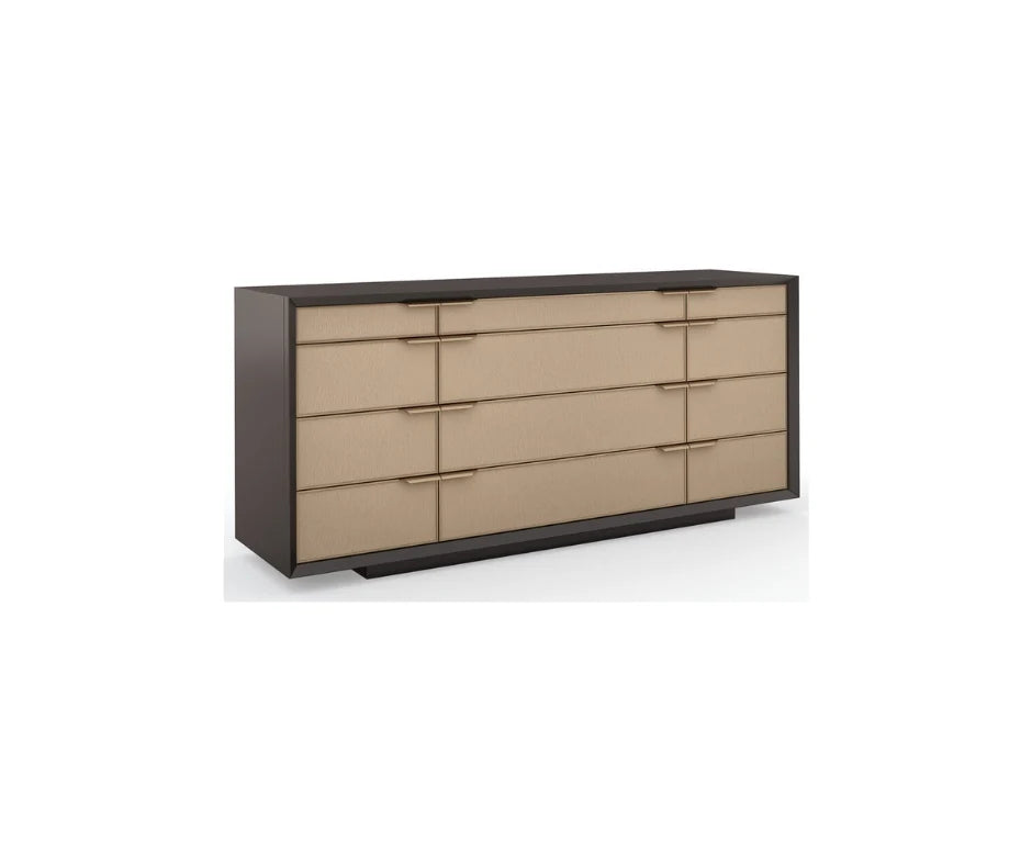 Albany dresser from Mobilart, referenced for drawer capacity planning within a master bedroom furniture set. 