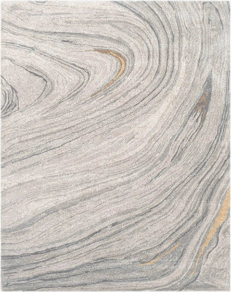 Marble-patterned surface with gray and gold swirls