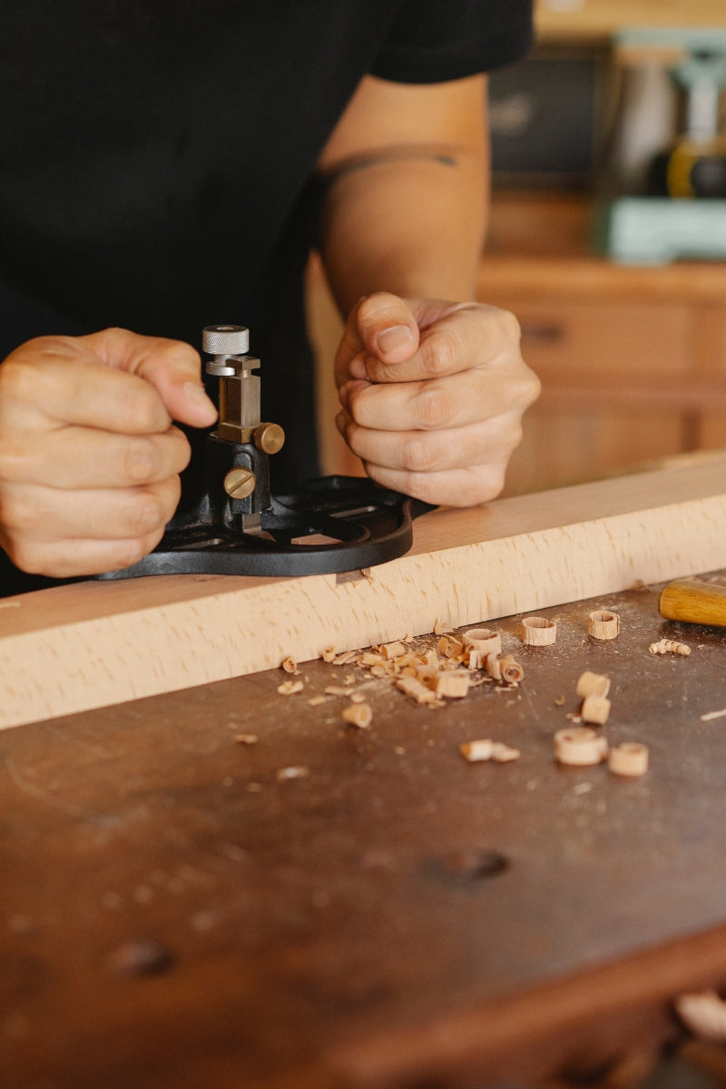 Crafting fine furniture out of solid hard wood.