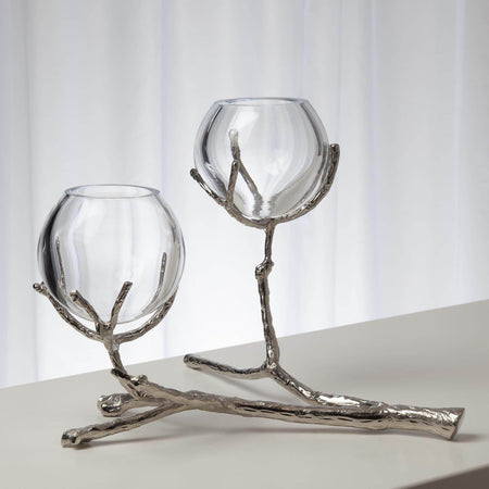 DOROTHY VASE HOLDER-NICKEL 2 - Mobilart