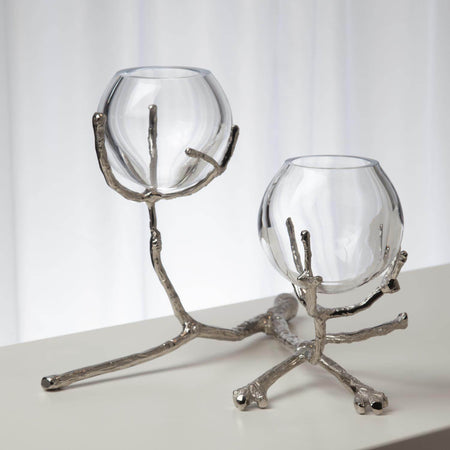 DOROTHY VASE HOLDER-NICKEL 2 - Mobilart