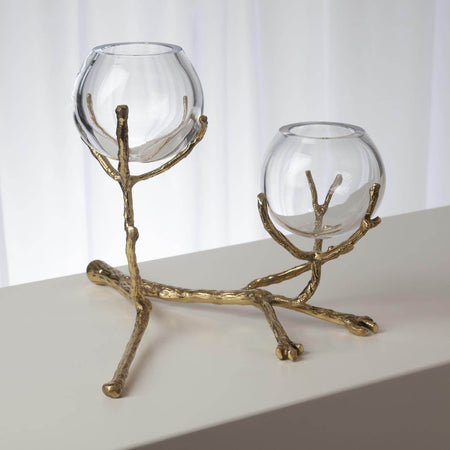 DOROTHY VASE HOLDER-BRASS 2 - Mobilart