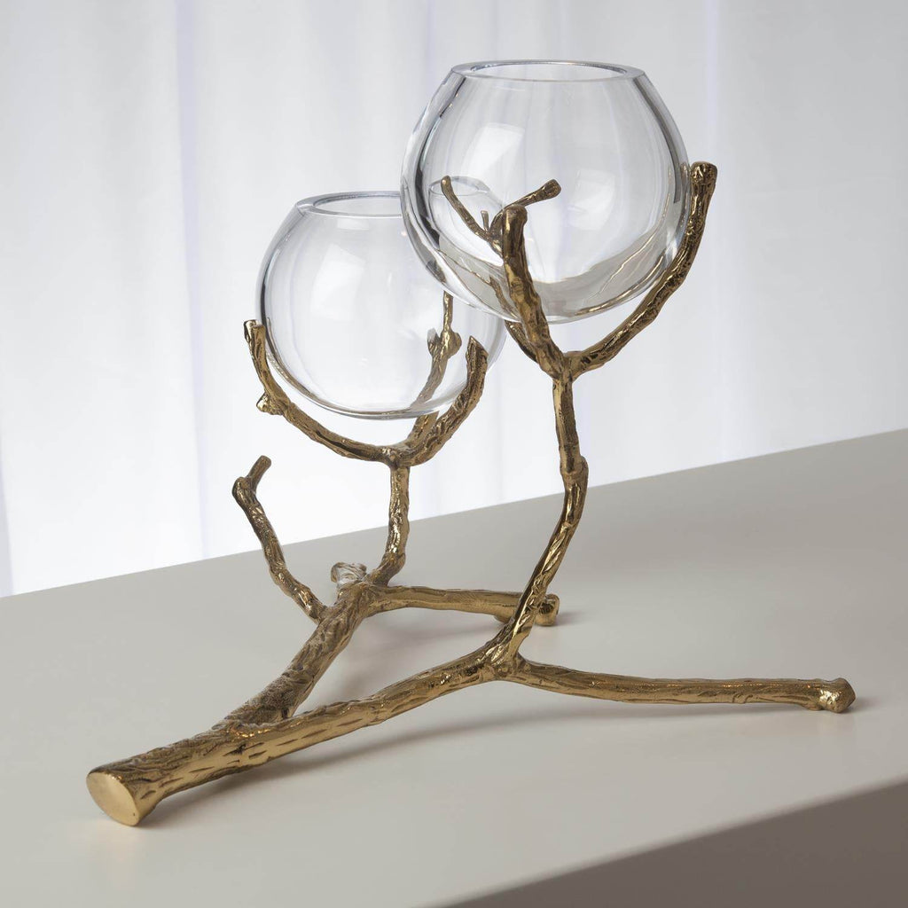 DOROTHY VASE HOLDER-BRASS 2 - Mobilart