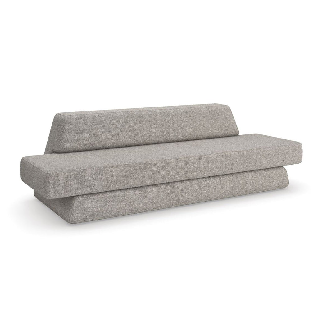 Fallon sofa from Mobilart, illustrating upholstery and material control available through custom ordering. 