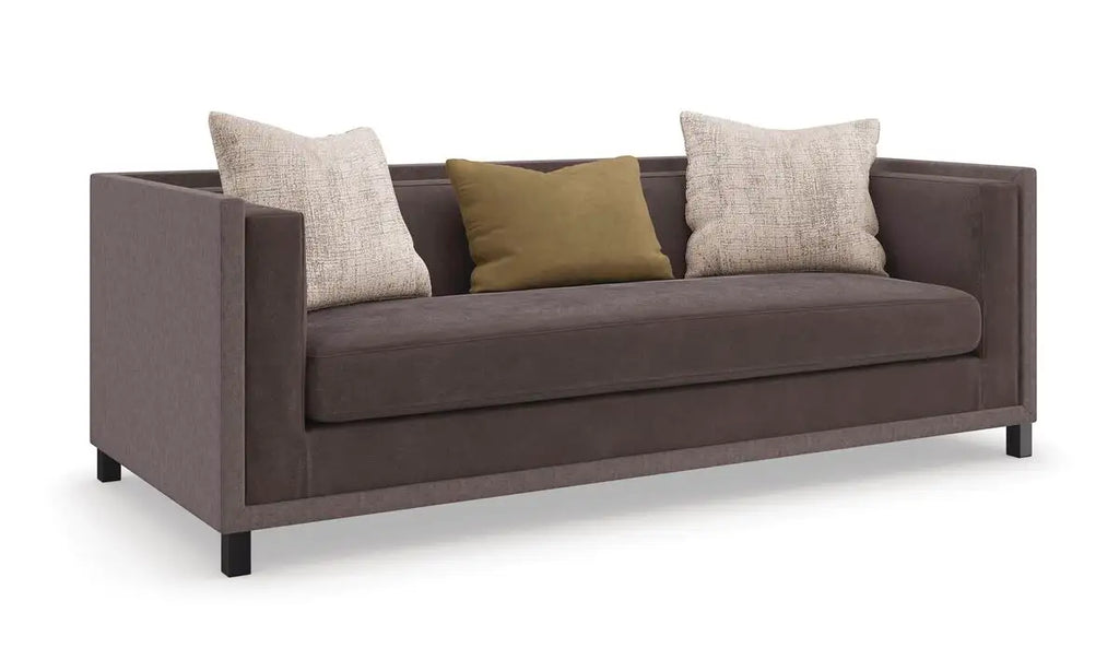 Monroe sofa from Mobilart's Signature Collection, referenced for construction and longevity discussion. 