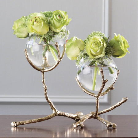 DOROTHY VASE HOLDER-BRASS 2 - Mobilart