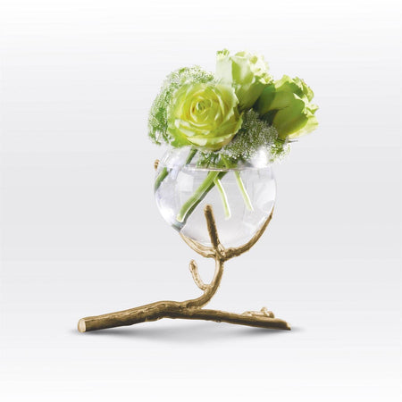 TWIG VASE HOLDER BRASS - Mobilart