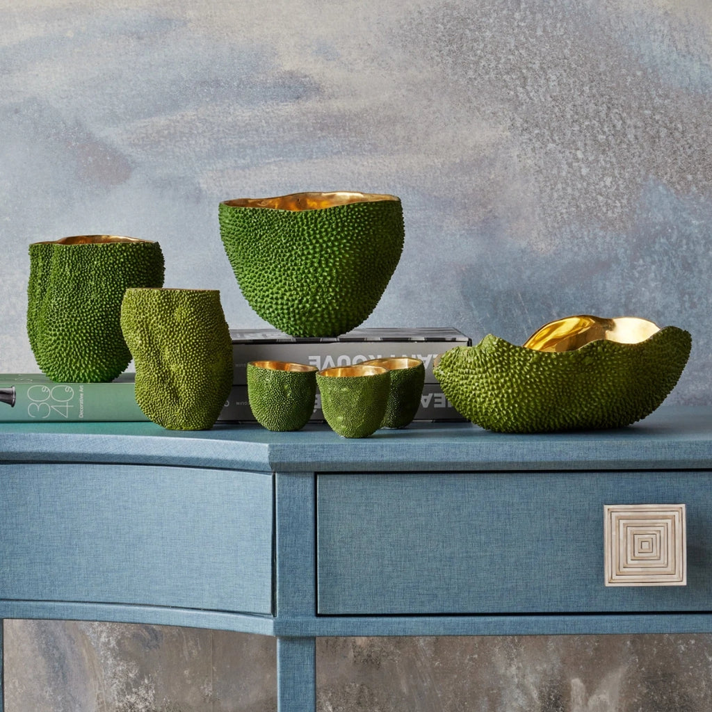 SKYROS OVAL GREEN BOWL