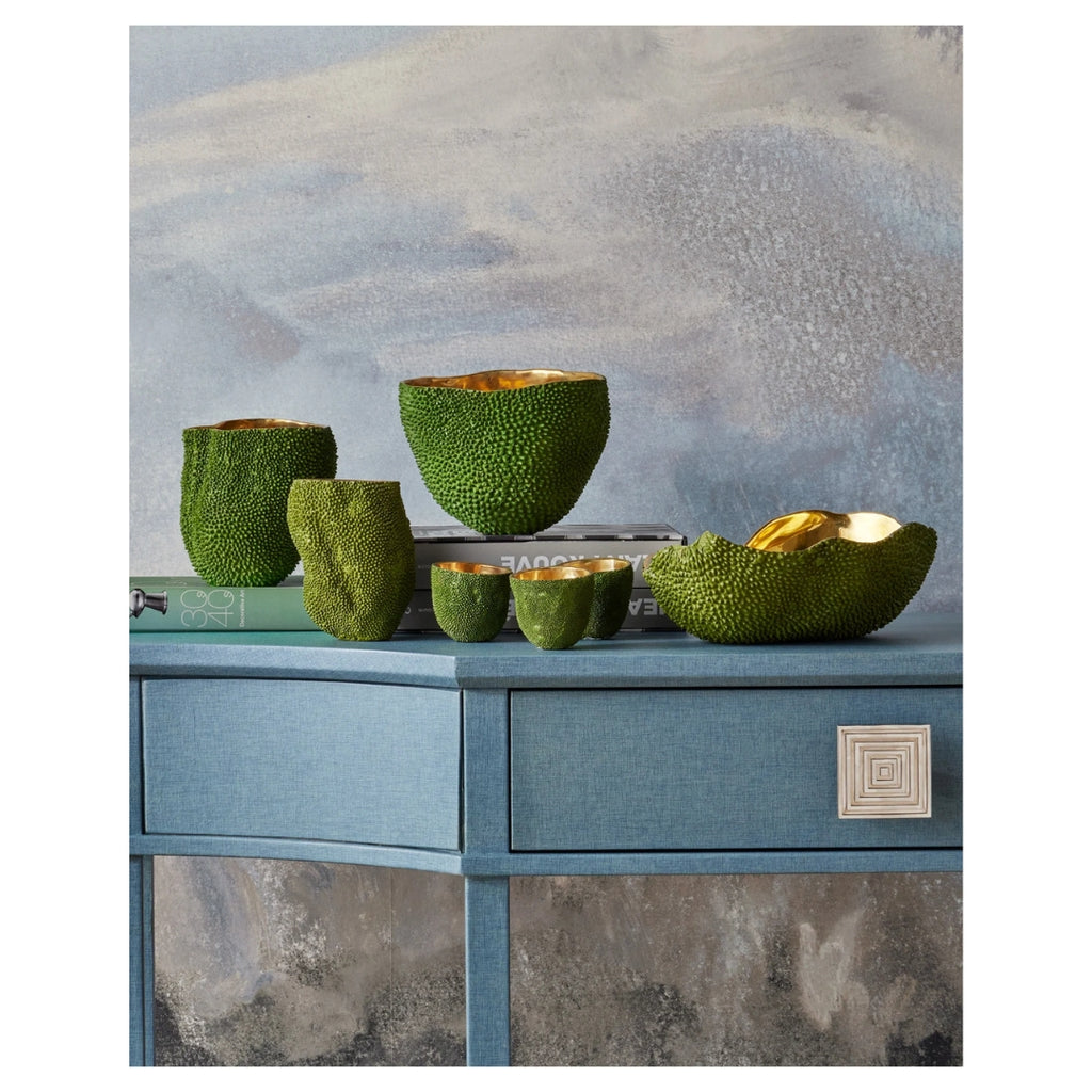 SKYROS MEDIUM GREEN VASE