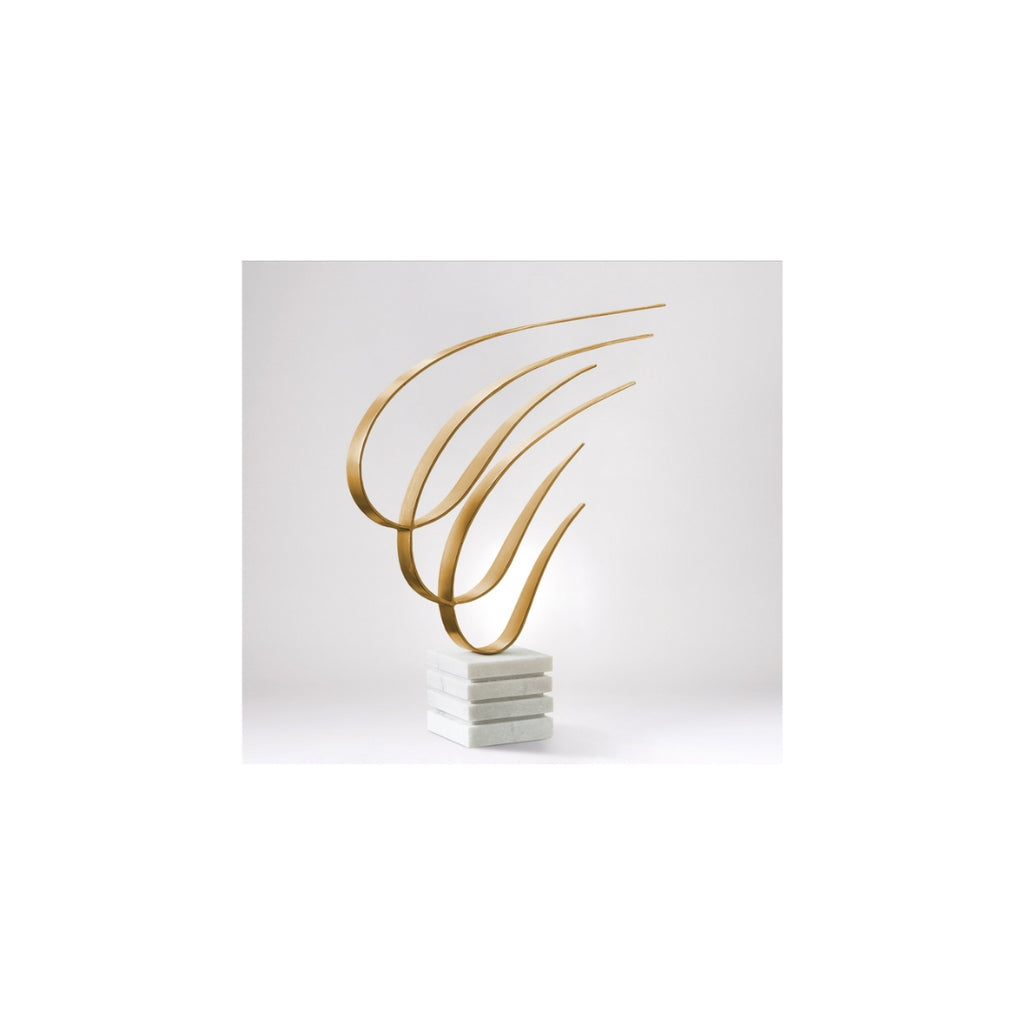 SYLOS SWOOSH SCULPTURE GOLD