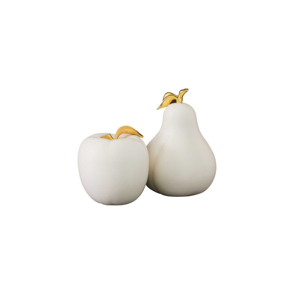 MONTEBELLO  APPLE AND PEAR SCULPTURES S/2