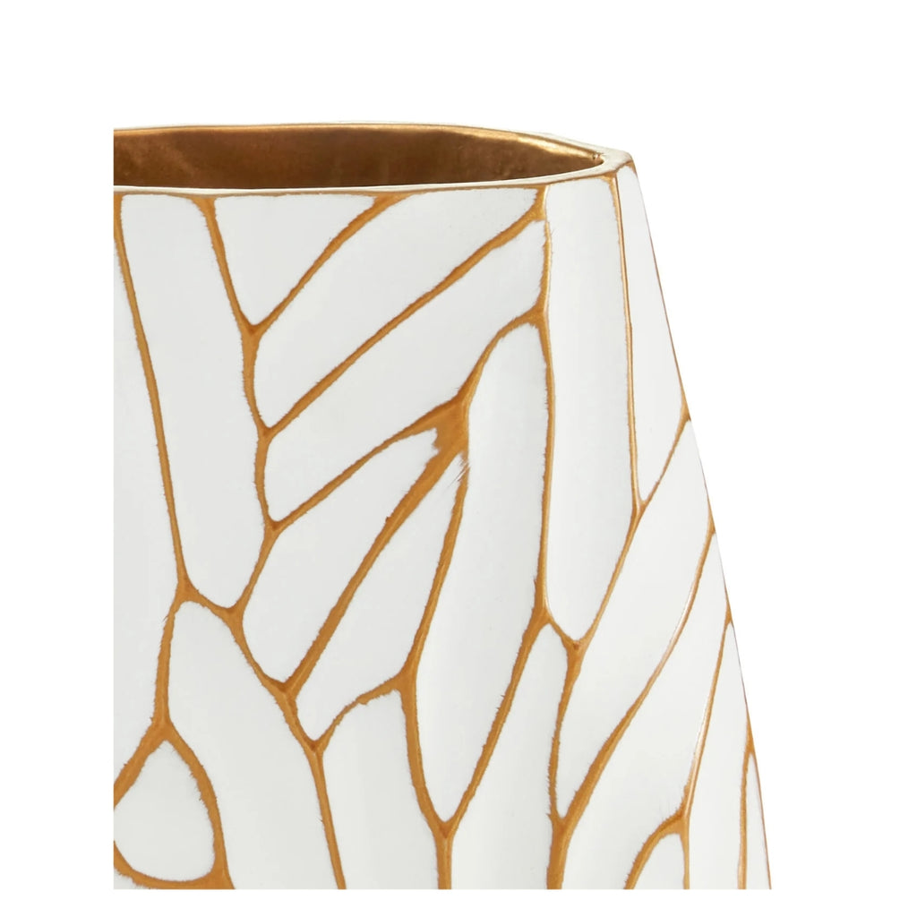 BARROW WHITE VASE S/2