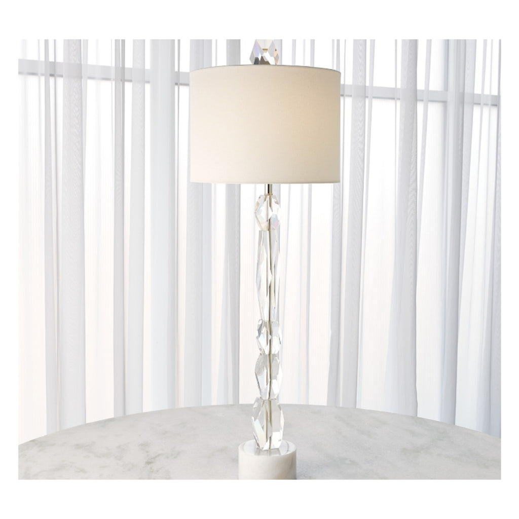 MELORIA WHITE MARBLE BASE LAMP