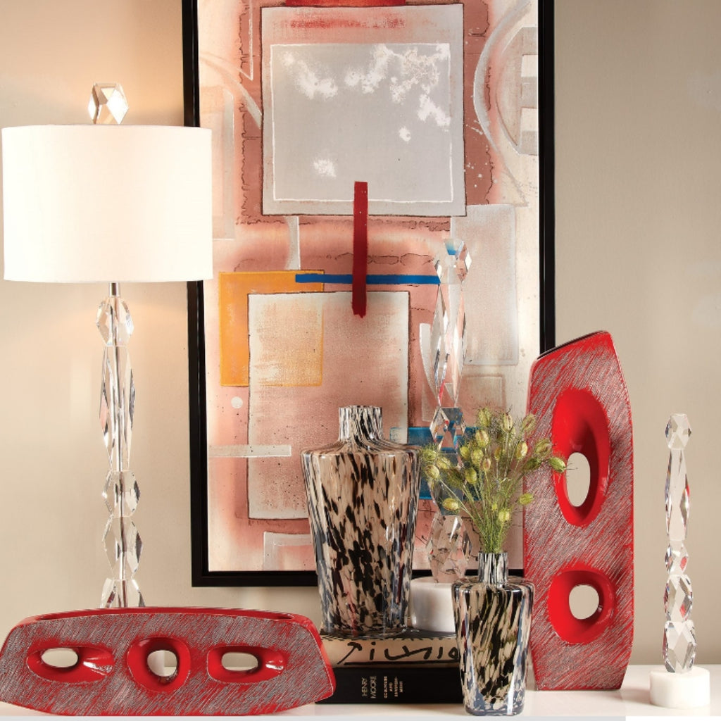 MELORIA WHITE MARBLE BASE LAMP