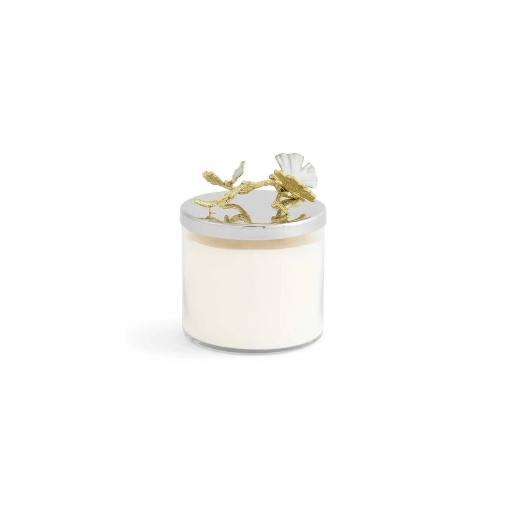 CRETE BUTTERFLY GINKGO GOLD CANDLE