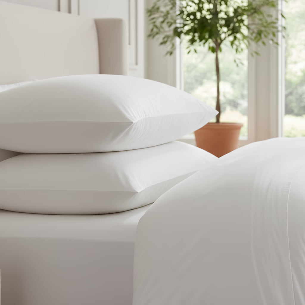 KELSEY BAMBOO KING WHITE DUVET COVER