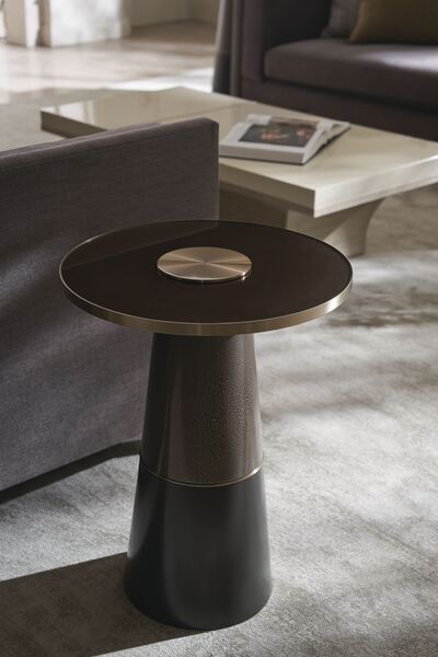 MONROE SIDE TABLE BRUSHED GOLD