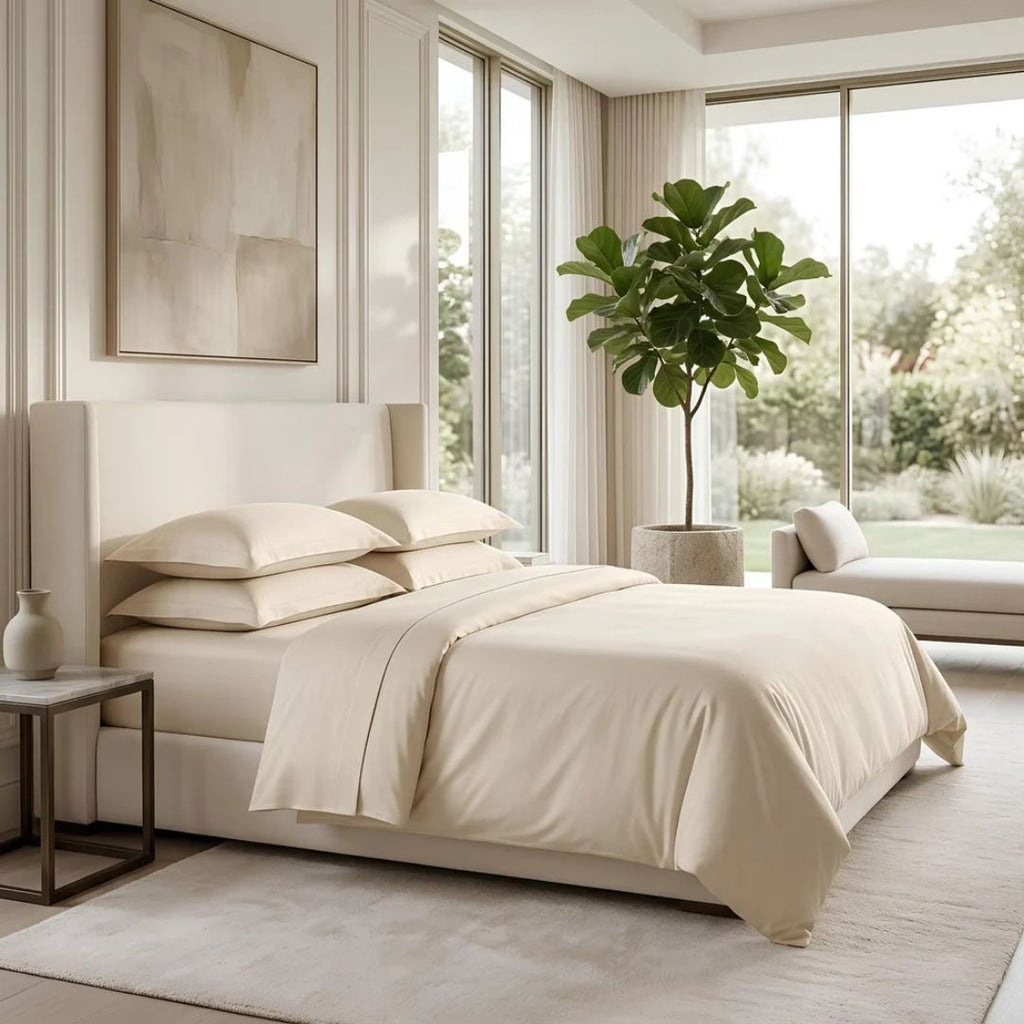 KELSEY BAMBOO QUEEN  BEIGE SHAM