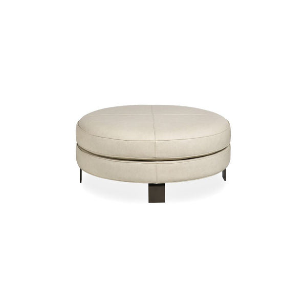 PRESTON LEATHER OTTOMAN