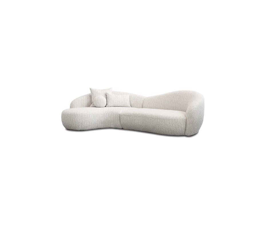 BURT 2 PIECES SECTIONAL WHITE