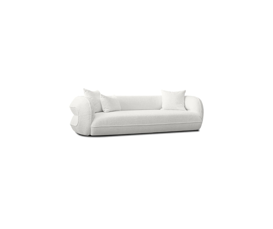 MILA  3 SEATER SOFA BLISS WHITE