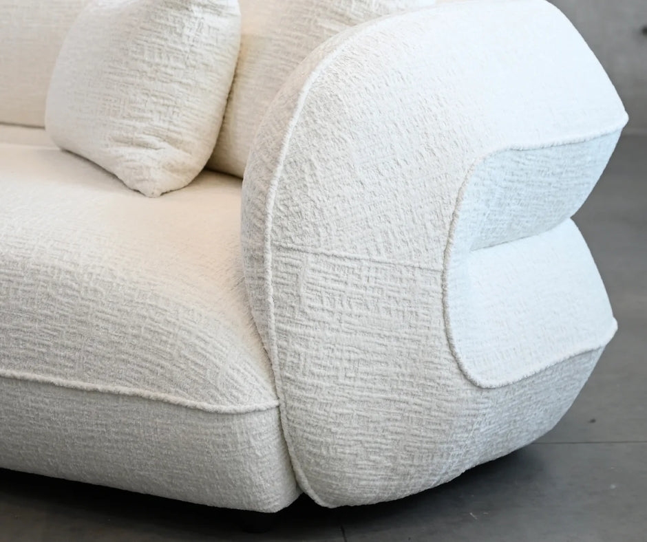 MILA  3 SEATER SOFA BLISS WHITE