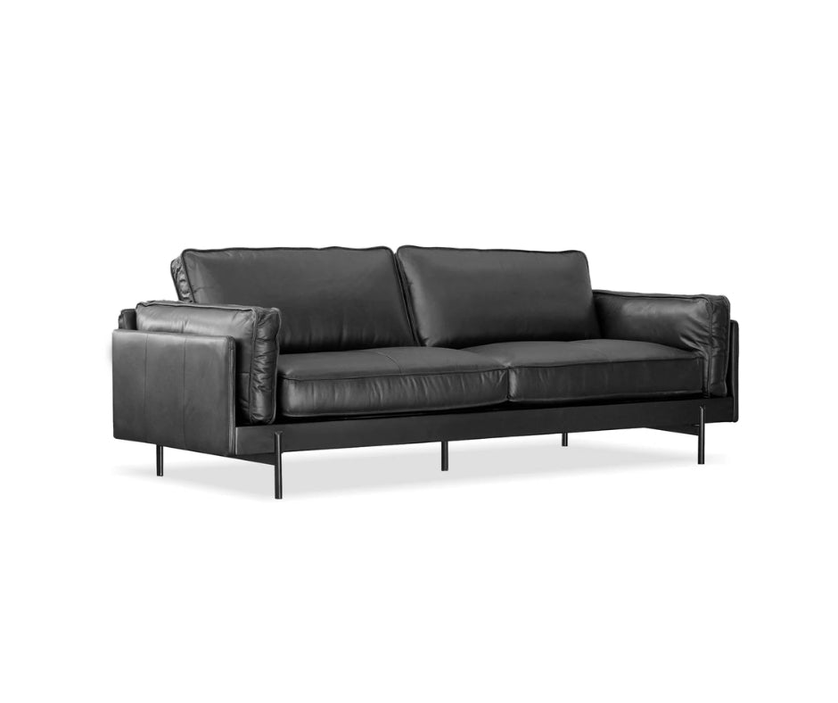 MONTOYA 3 SEATER BLACK SOFA