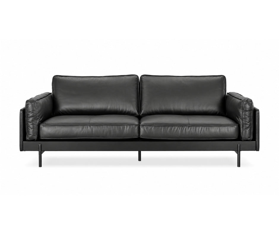 MONTOYA 3 SEATER BLACK SOFA