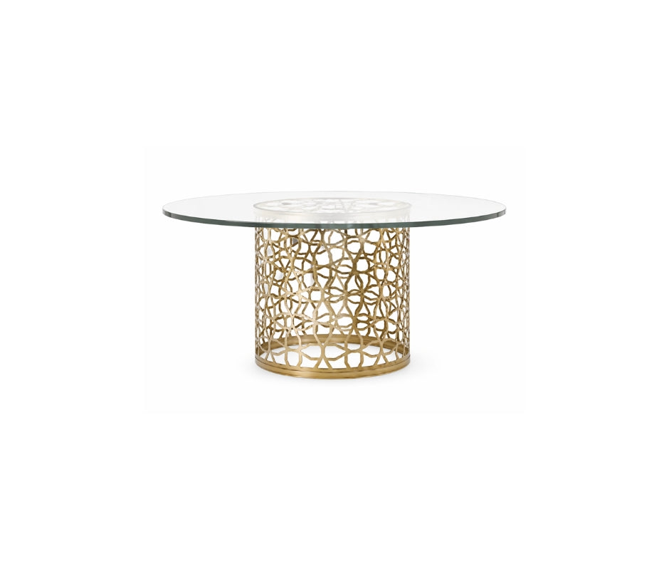 SHEA ROUND DINING TABLE GOLD