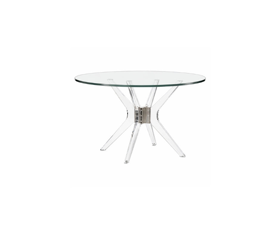 MINA DINING TABLE SATIN BRASS