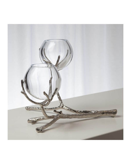 DOROTHY VASE HOLDER-NICKEL 2 - Mobilart